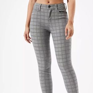 AE PLAID HIGH-WAISTED JEGGING